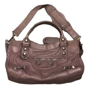Balenciaga dusty rose classic grommet tote